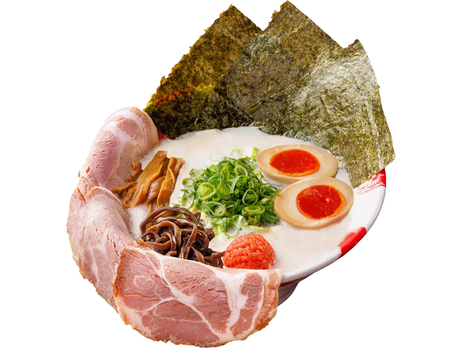 白豚骨_贅沢盛り(メンマ・キクラゲ有)